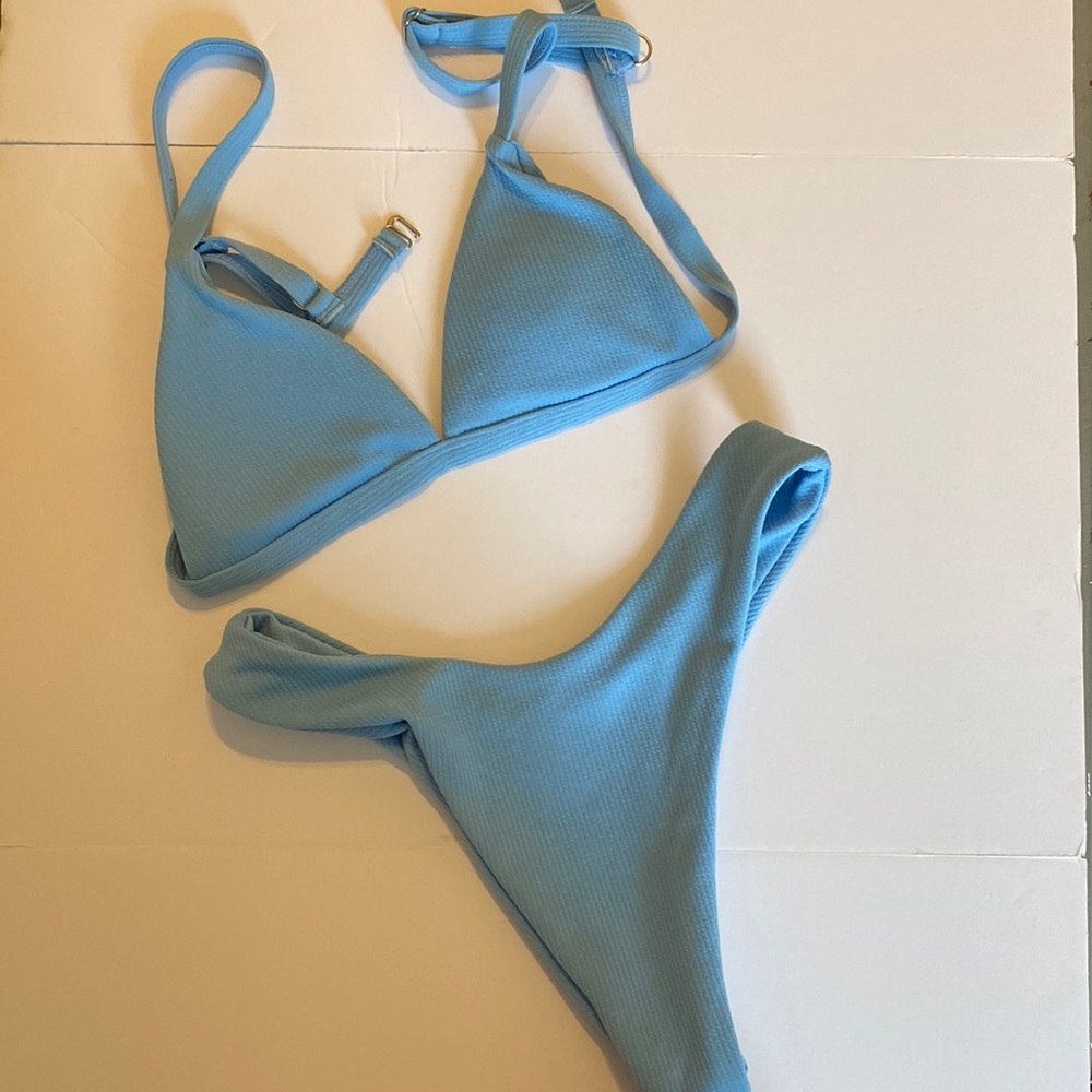 Blue bikini